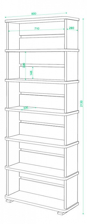 Стеллаж СБ-25-6