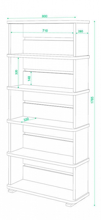 Стеллаж Домино СБ-25-5