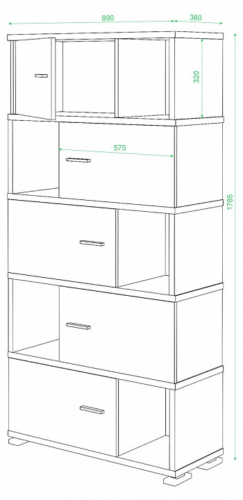 Тумба комбинированная СБ-30-5