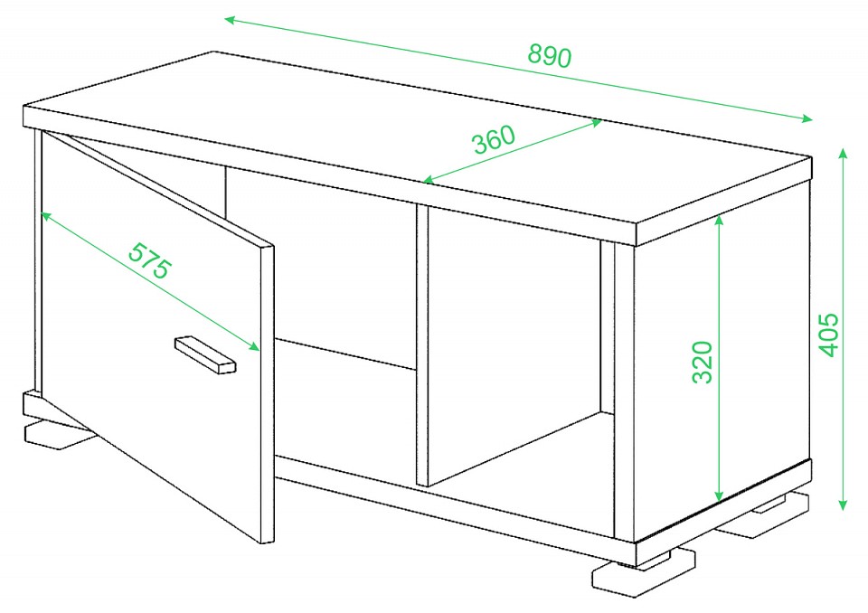 Тумба комбинированная Домино нельсон СБ-30-1