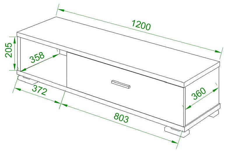 Тумба комбинированная Домино СБ-40-1-ПВК