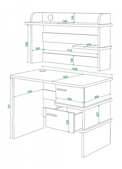 Стол компьютерный Домино СД-15