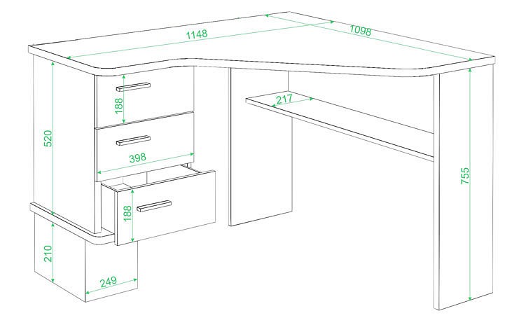 Стол письменный Домино СД-45С