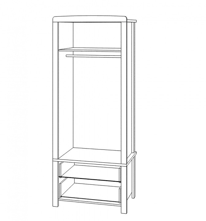 Шкаф платяной Бартоло Ш3Д