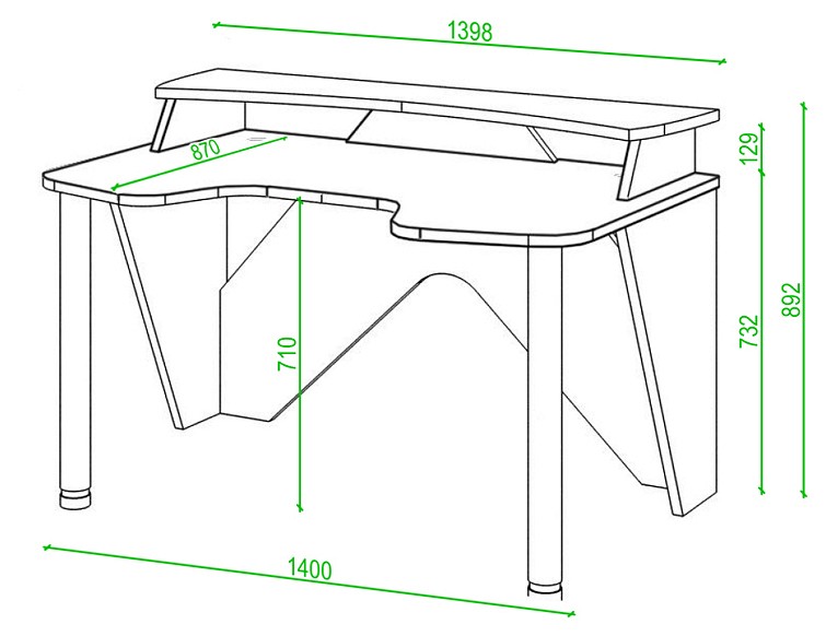 Стол компьютерный Домино lite СК-140
