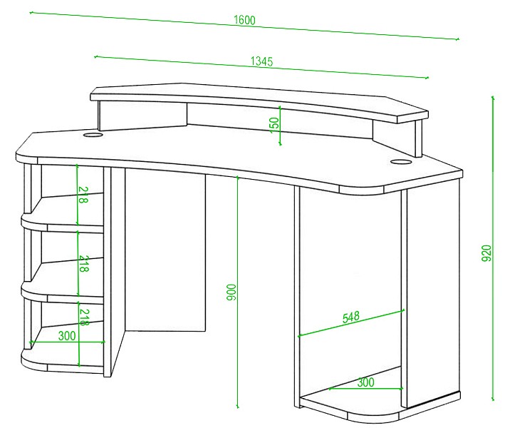 Стол компьютерный Домино lite СК-160