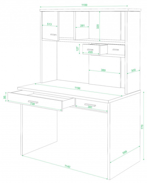 Стол компьютерный СК-60