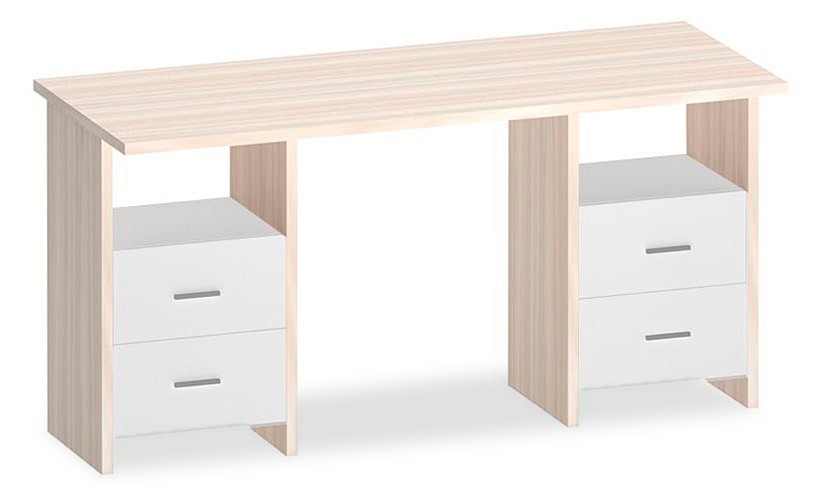 Стол компьютерный Домино lite СКЛ-Прям150-2ТЯЛ КБЕ