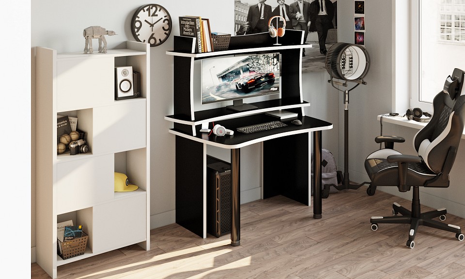 Стол компьютерный Домино lite СКЛ-Софт120-НКИЛ120