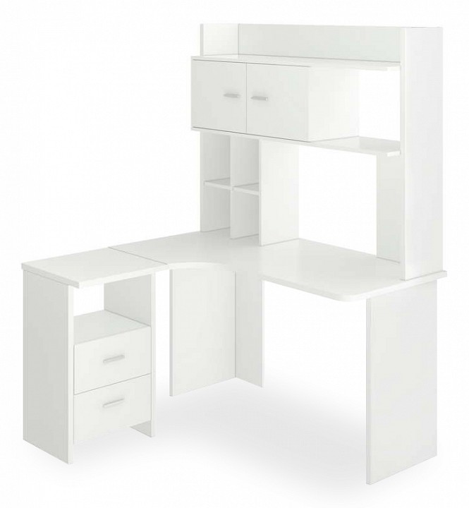 Стол компьютерный Нельсон lite СКЛ-Угл130-НКЛХ-130 БЕ ЛЕВ