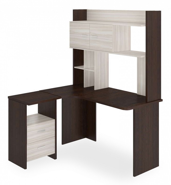 Стол компьютерный Домино lite СКЛ-Угл130-НКЛХ-130 ВК ЛЕВ