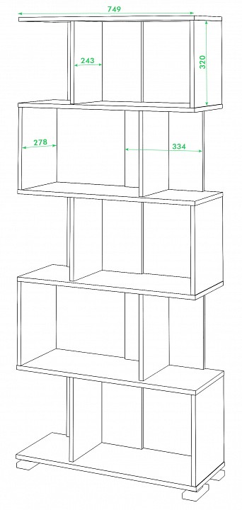 Стеллаж Домино нельсон СЛ-5