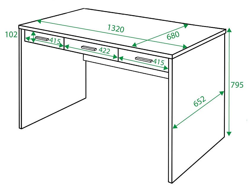 Стол письменный СП-82С