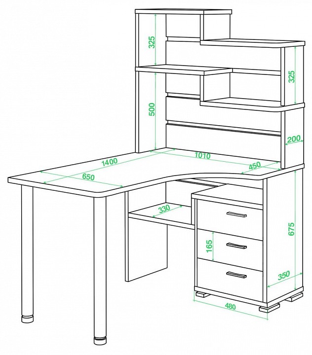 Стол компьютерный Домино СР-132-140