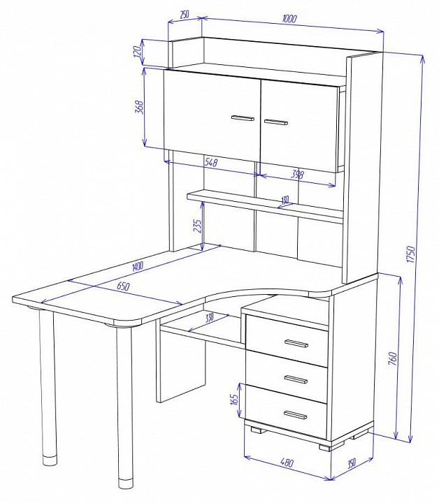 Стол компьютерный Домино СР-133-140