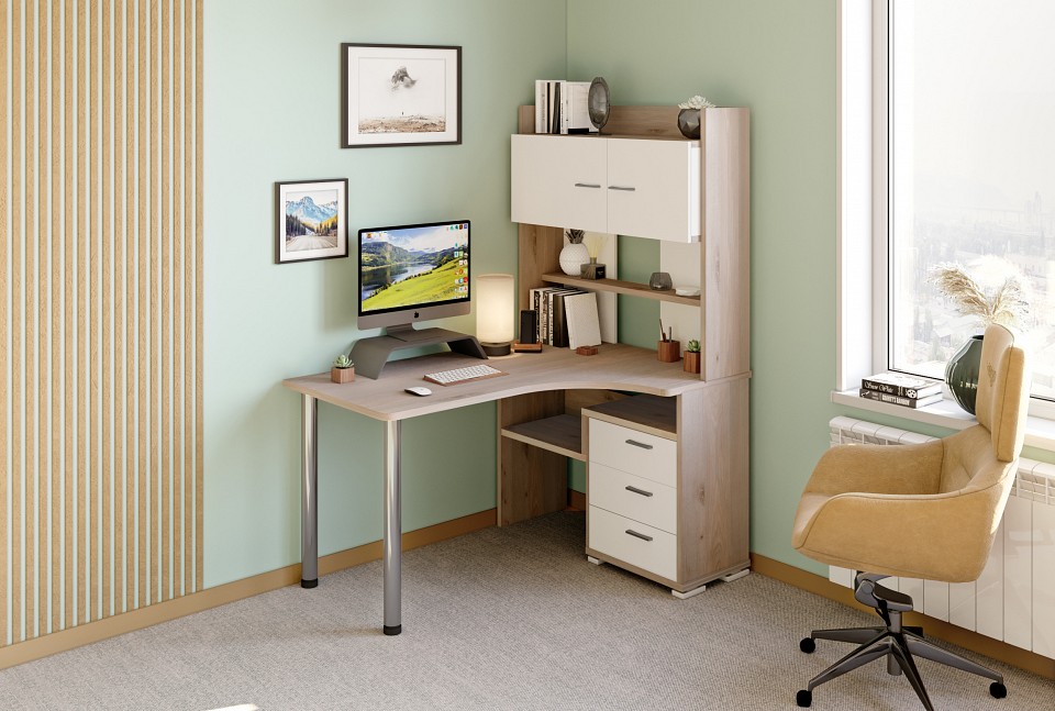 Стол компьютерный Домино СР-133-150 КБЕ-ПРАВ