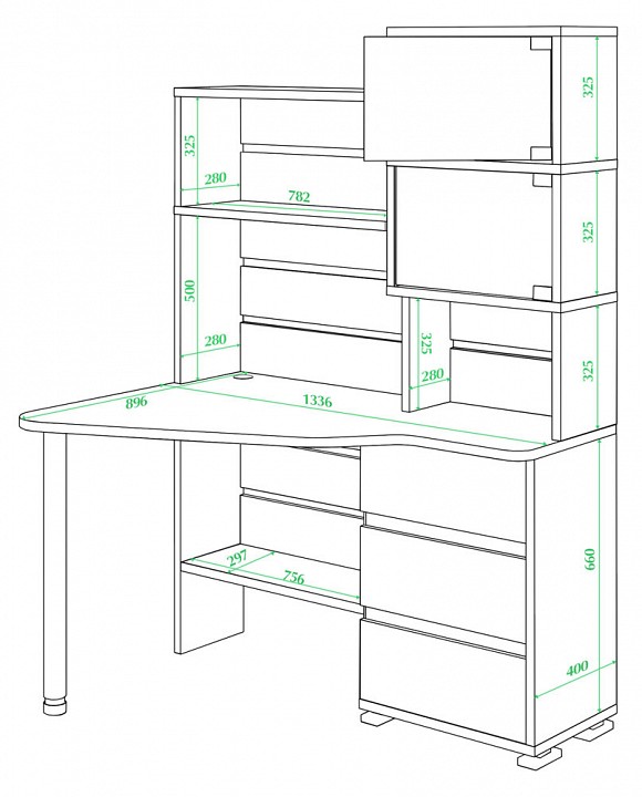 Стол компьютерный Домино нельсон СР-322