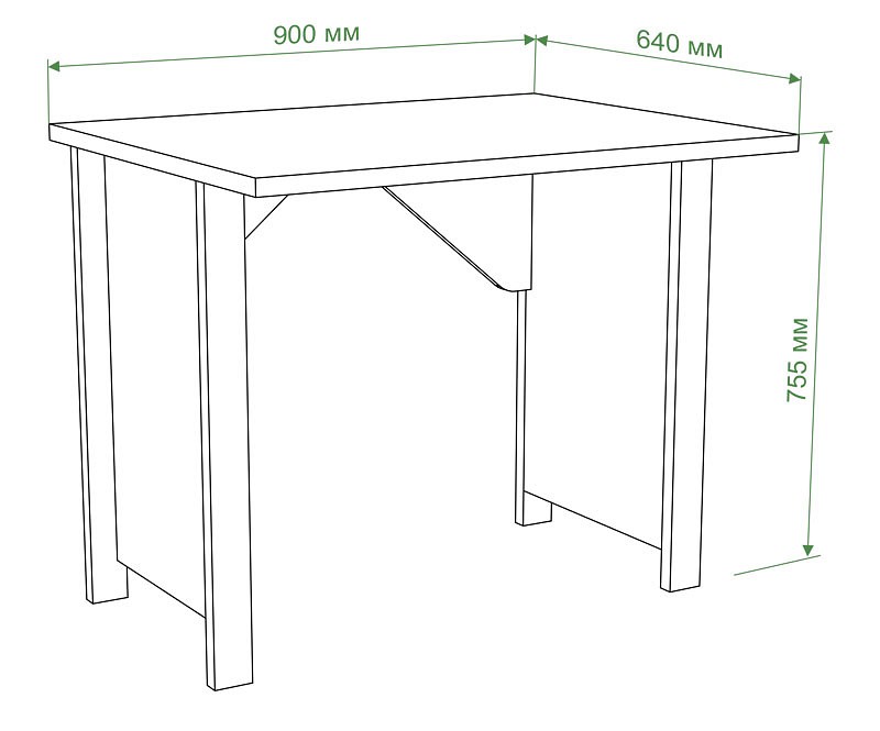 Стол письменный Бартоло СТД-90 c ЯПД