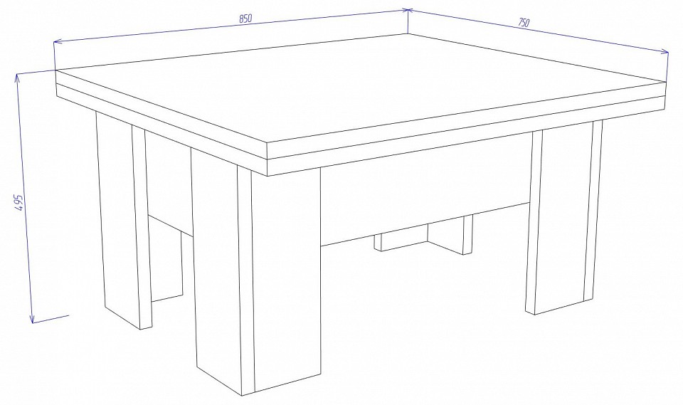 Стол-трансформер Нобиле СТр-3 БЕ