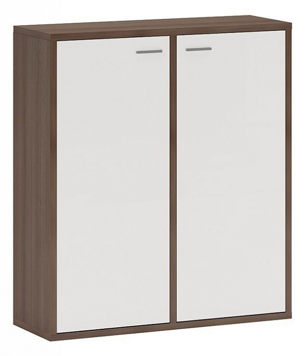 Тумба Домино СУ(ш2в1)-2ФГ ШБЕ шамони-Ч-белый