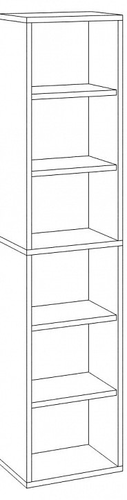 Стеллаж-колонка Домино СУ(ш1в2)
