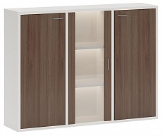 Тумба-витрина Домино СУ(ш3в1)-2ФГ-1ФС