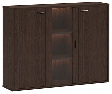 Тумба-витрина Домино СУ(ш3в1)-2ФГ-1ФС