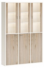 Шкаф-витрина Домино СУ(ш3в2)-3ФГ-3ФС