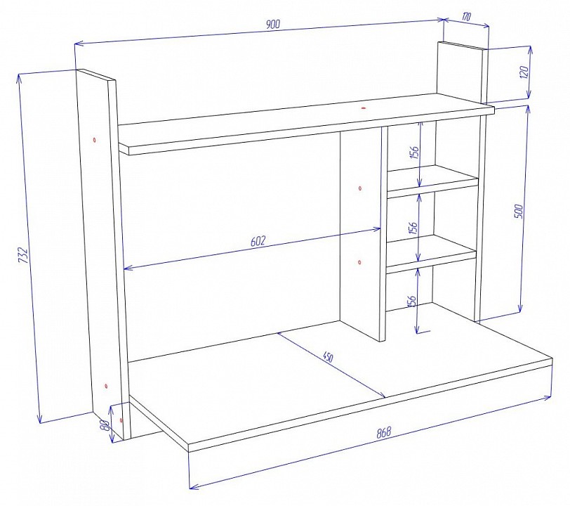 Стол компьютерный cross СтТ4