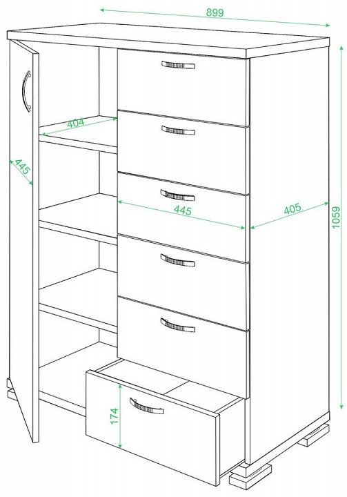 Комод ТБ-6МН ВК
