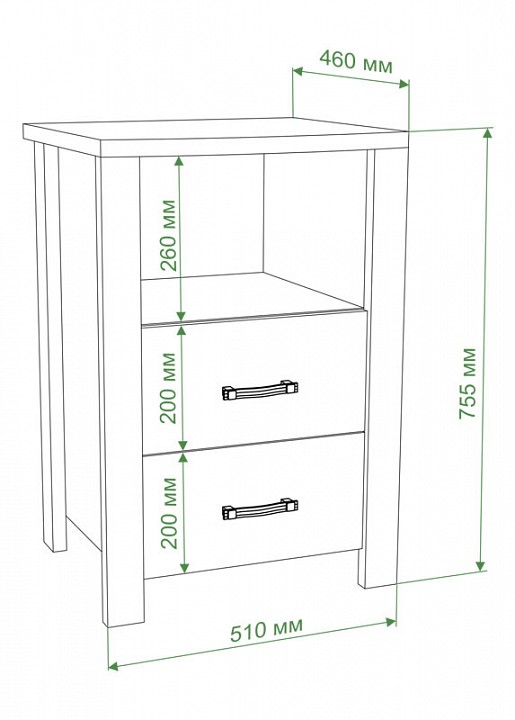 Тумбочка Бартоло ТБД