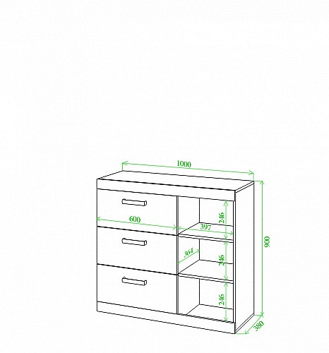 Тумба toivo Км100