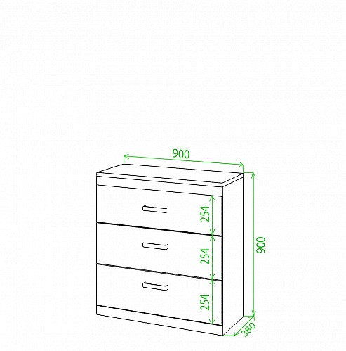 Комод tiovo Км90