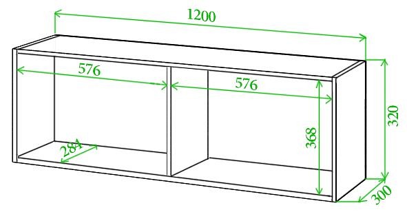 Полка навесная toivo ТОЙ-ПлФ