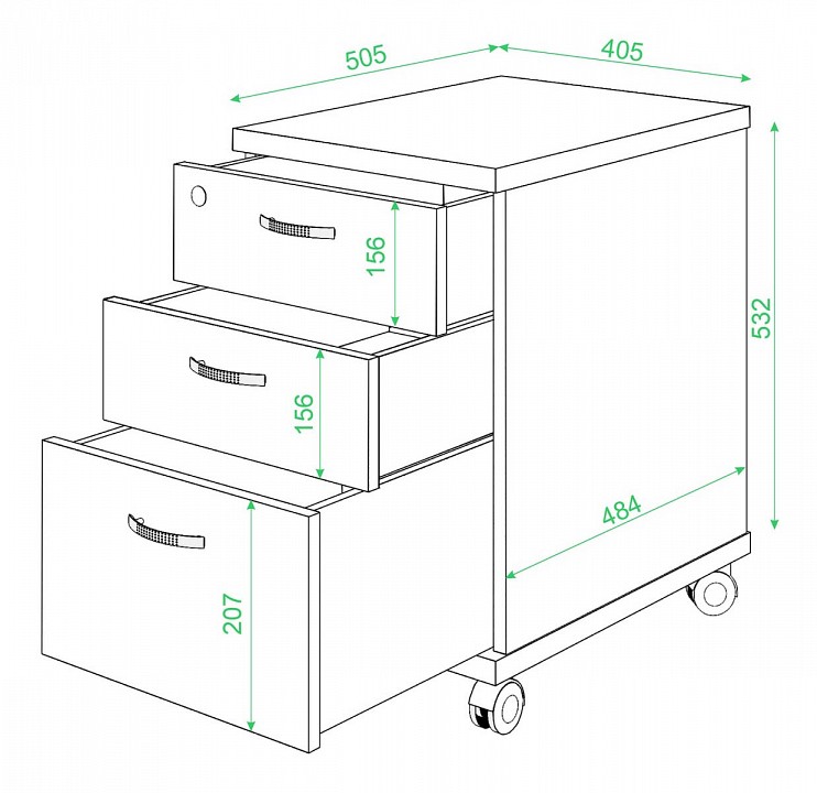 Тумбочка Домино нельсон ТС-2
