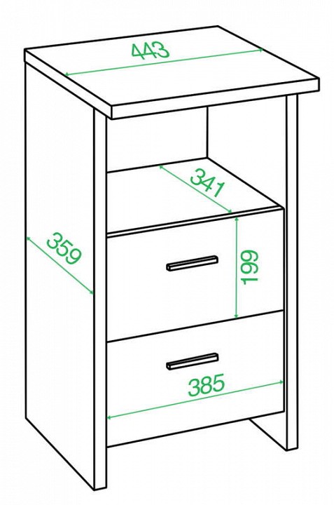 Тумбочка Домино Лайт ТЯЛ