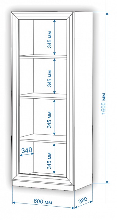 Шкаф для белья Нобиле ВтН-ФГД