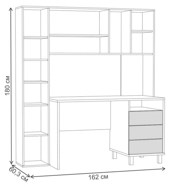 Стол письменный Комфорт 12.95