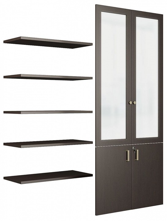 Дверь распашная с полками chicago t