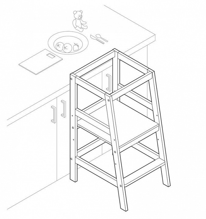 Подставка детская polini kids sky