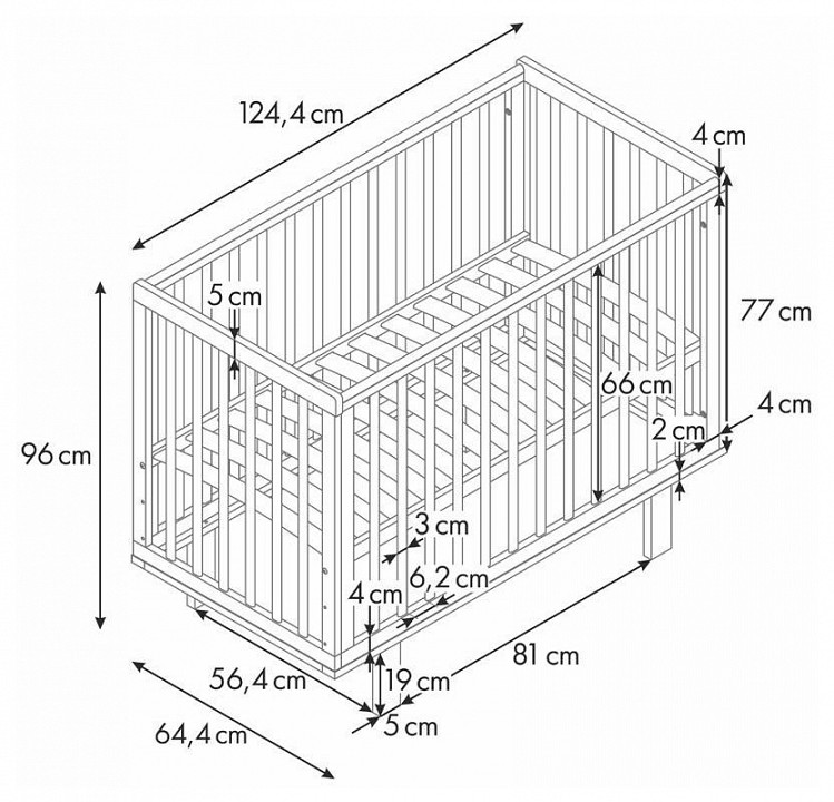 Кроватка polini kids simple 340