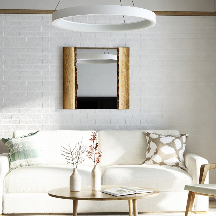 Зеркало настенное Дуб с корой v20065