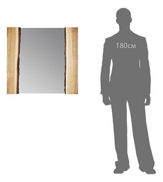 Зеркало настенное Дуб с корой v20065