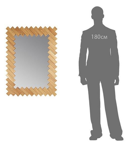 Зеркало настенное Дубовые планки v20083