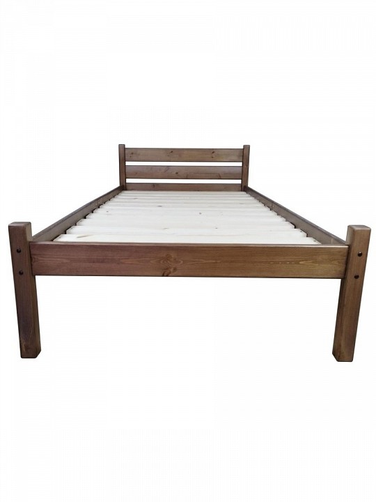 Кровать односпальная Компакт 2000x1000 темный дуб