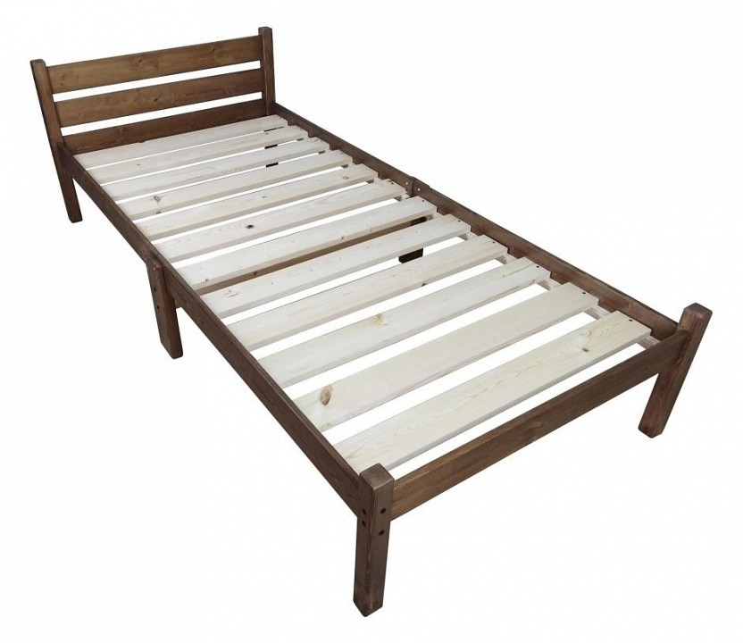 Кровать односпальная Компакт 2000x700 темный дуб