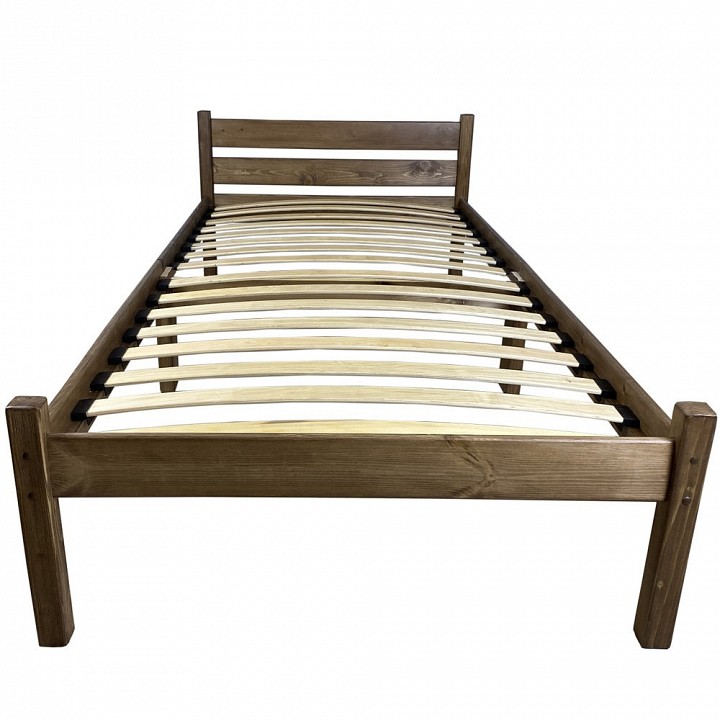 Кровать односпальная Компакт Орто 2000x600 темный дуб