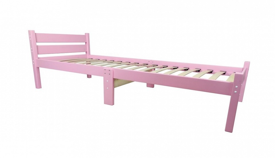 Кровать односпальная Компакт Орто 2000x700 розовый