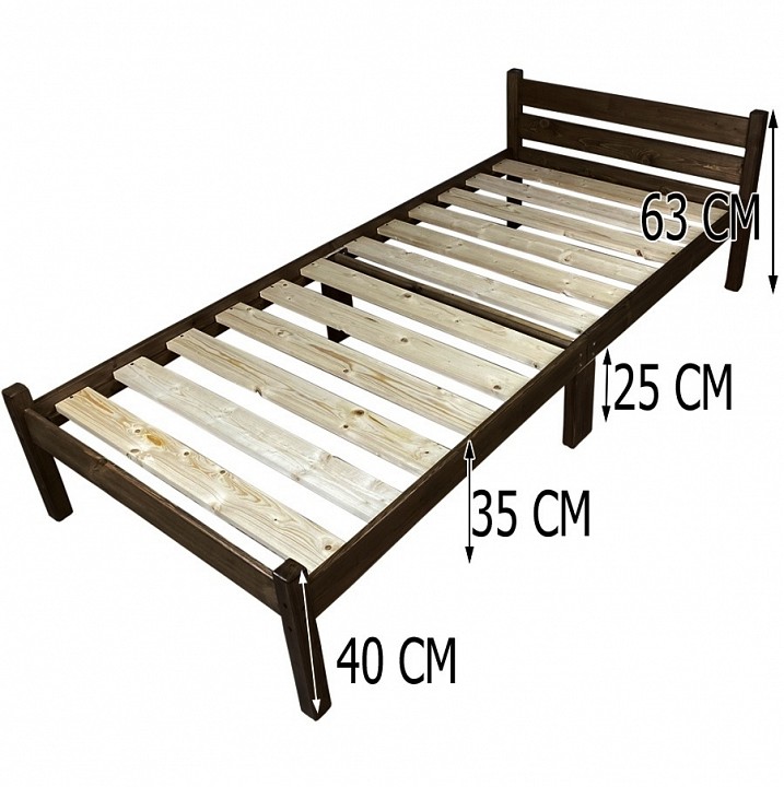 Кровать односпальная Компакт Орто 2000x700 венге