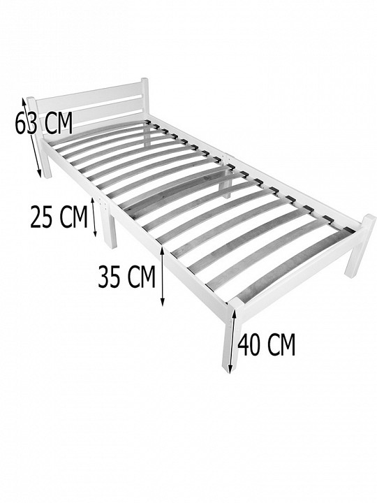 Кровать односпальная Компакт Орто 2000x800 натуральный